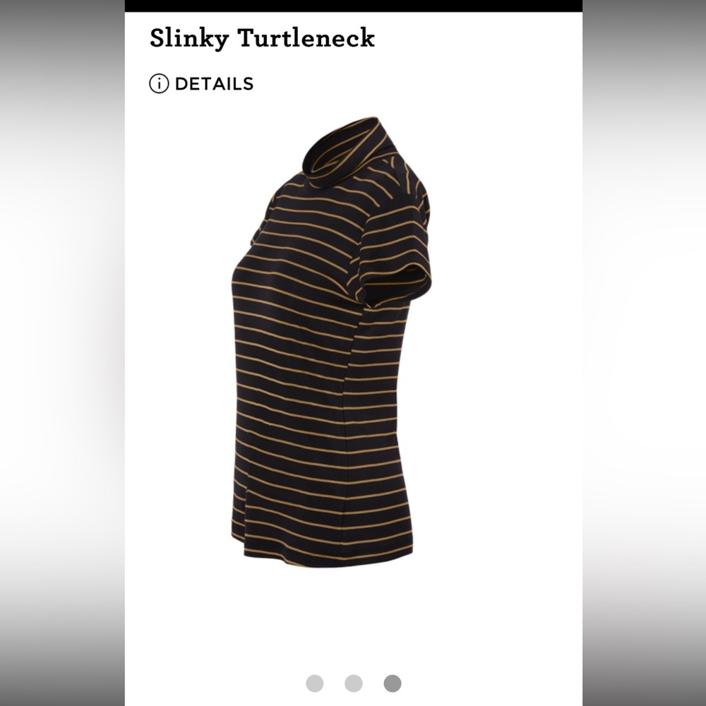 Cabi slinky short sleeve turtleneck in black size large